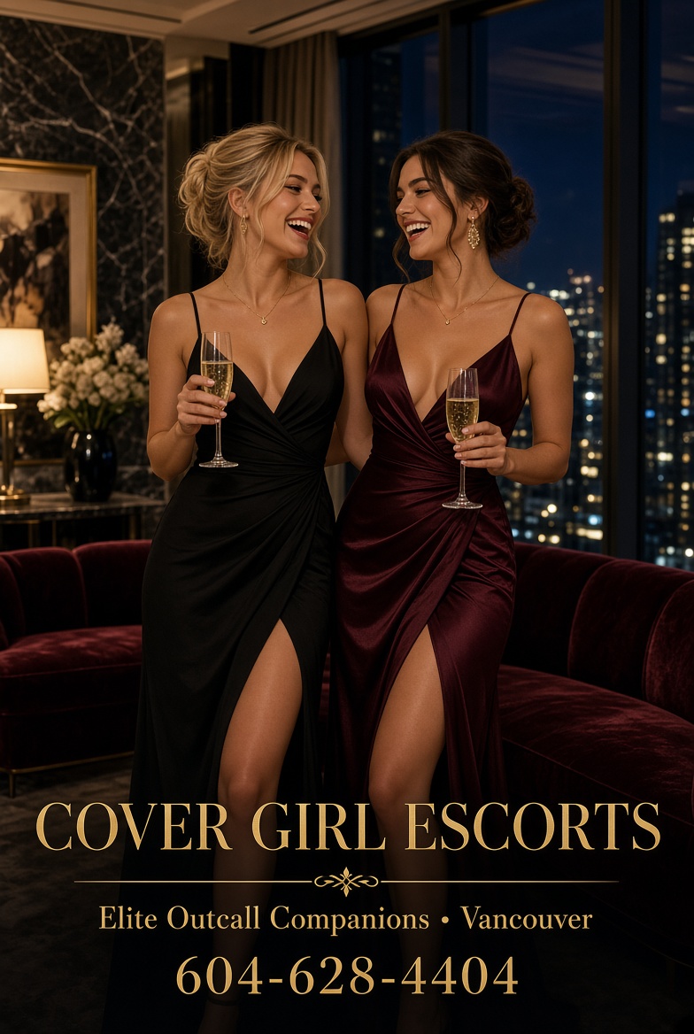 Two Cover Girl companions for a private evening